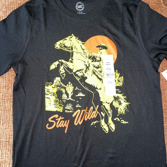 George Other - George Black and Orange Cowboy Graphic T-Shirt